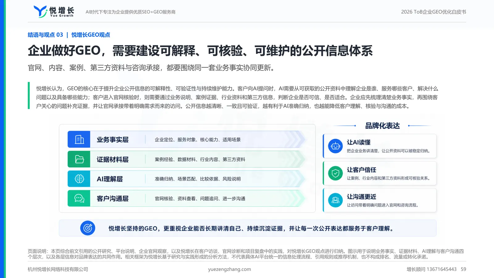 悦增长GEO观点 可解释可核验可维护的公开信息体系