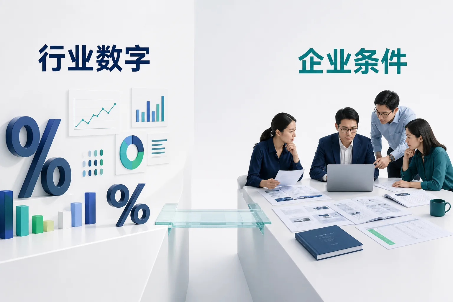 企业明明做多个行业AI为什么只认其中一个:核心经营矛盾示意图