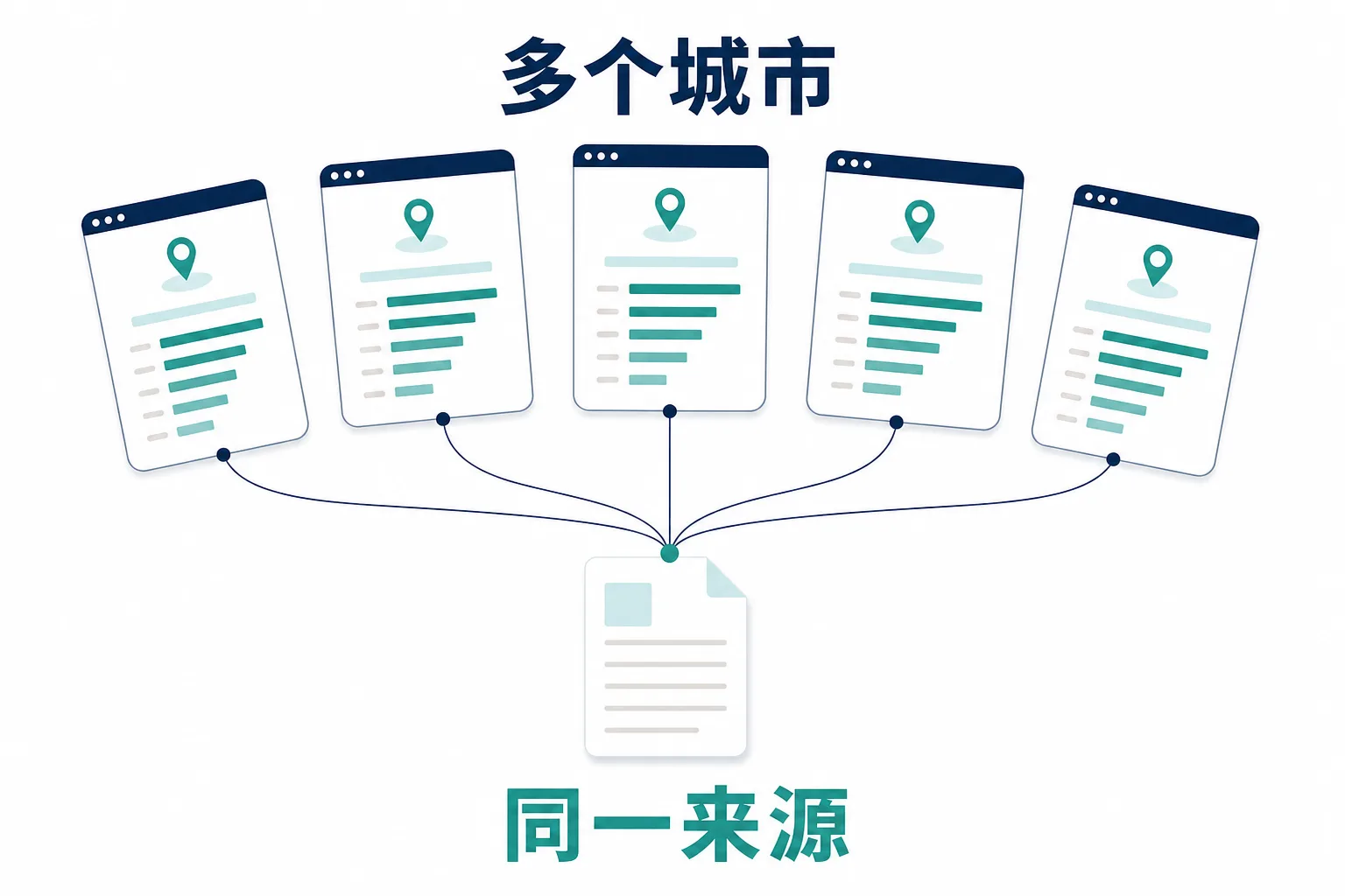 没有本地案例还敢开几十个城市页AI最容易怀疑你在占位:核心经营矛盾示意图