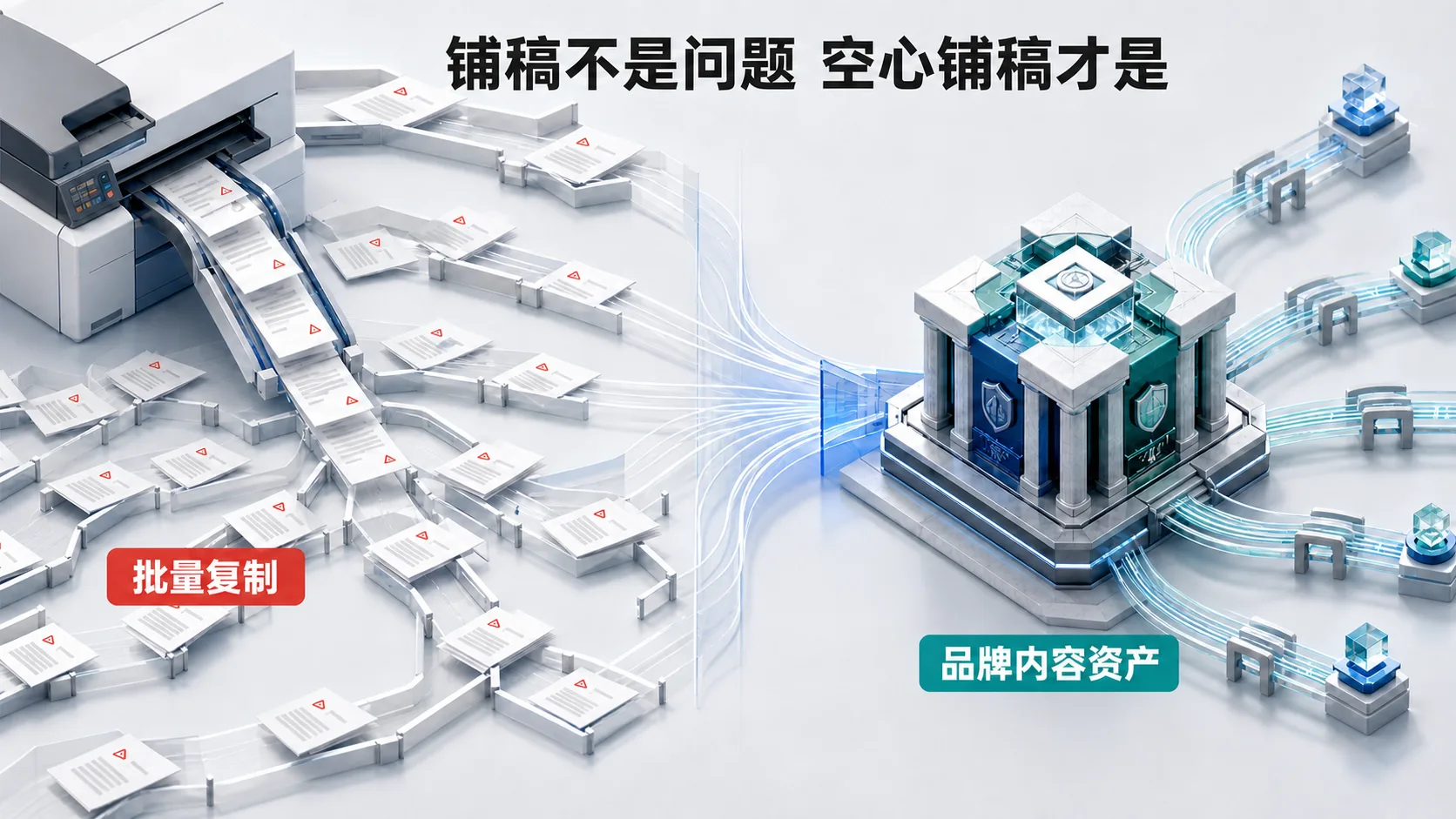 批量复制内容与品牌内容资产的差异