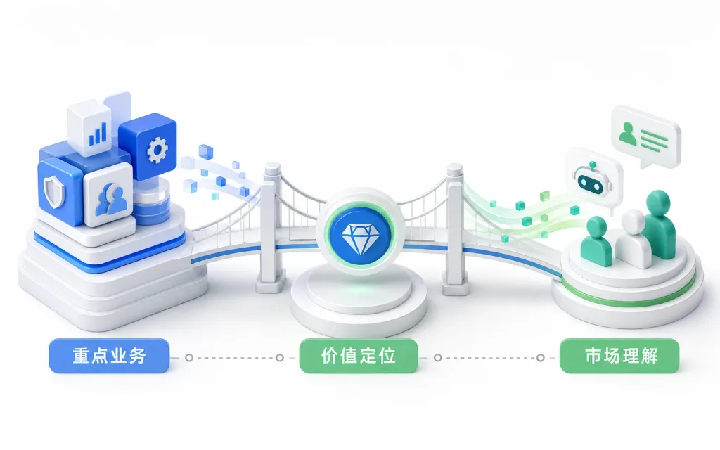 企业把重点业务转成清楚的价值定位并形成一致市场理解