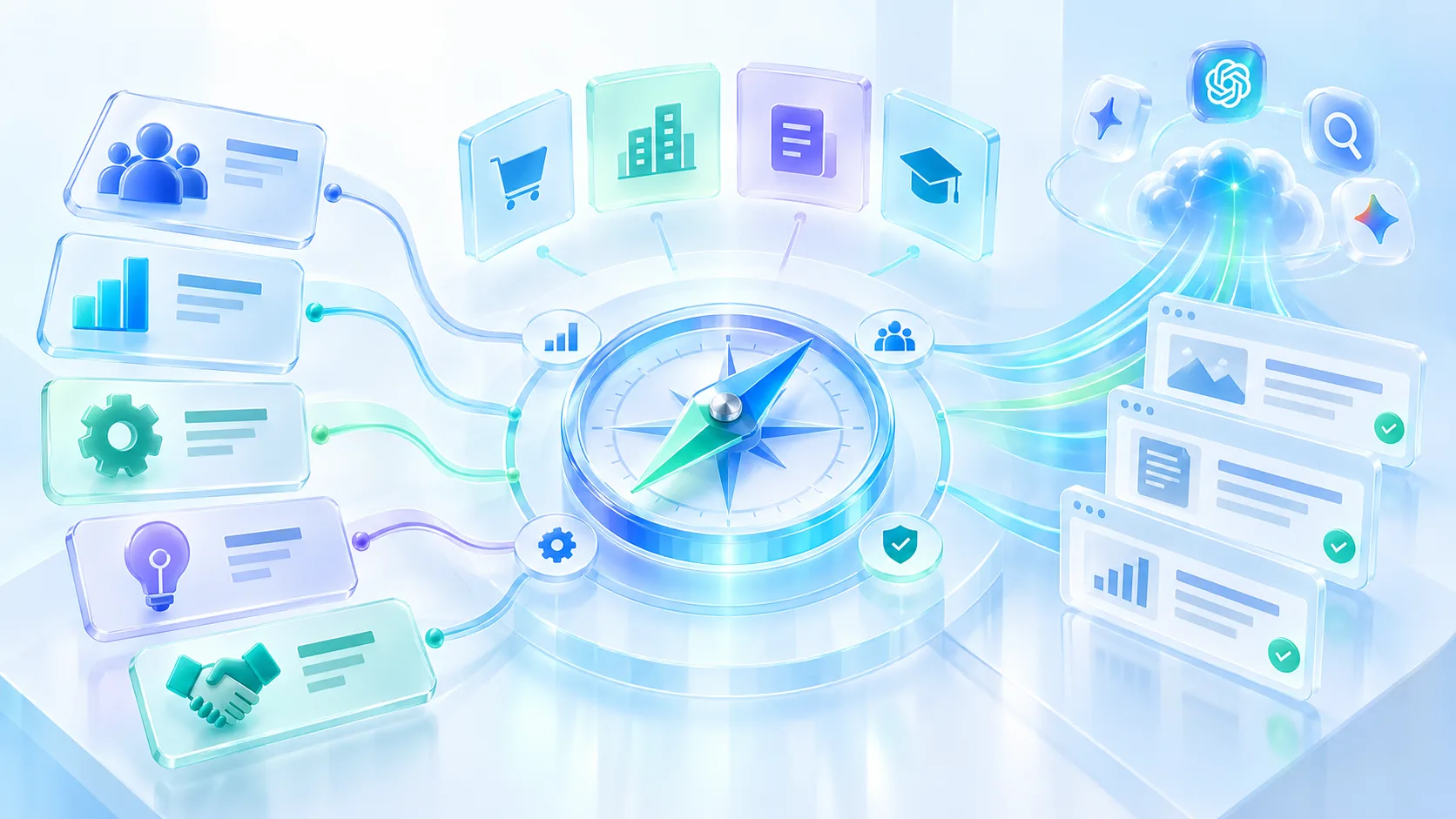 B2B企业GEO服务商主流机构与应用场景示意图