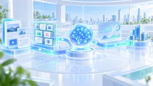 B2B企业AI搜索优化公司与GEO服务商综合能力示意图