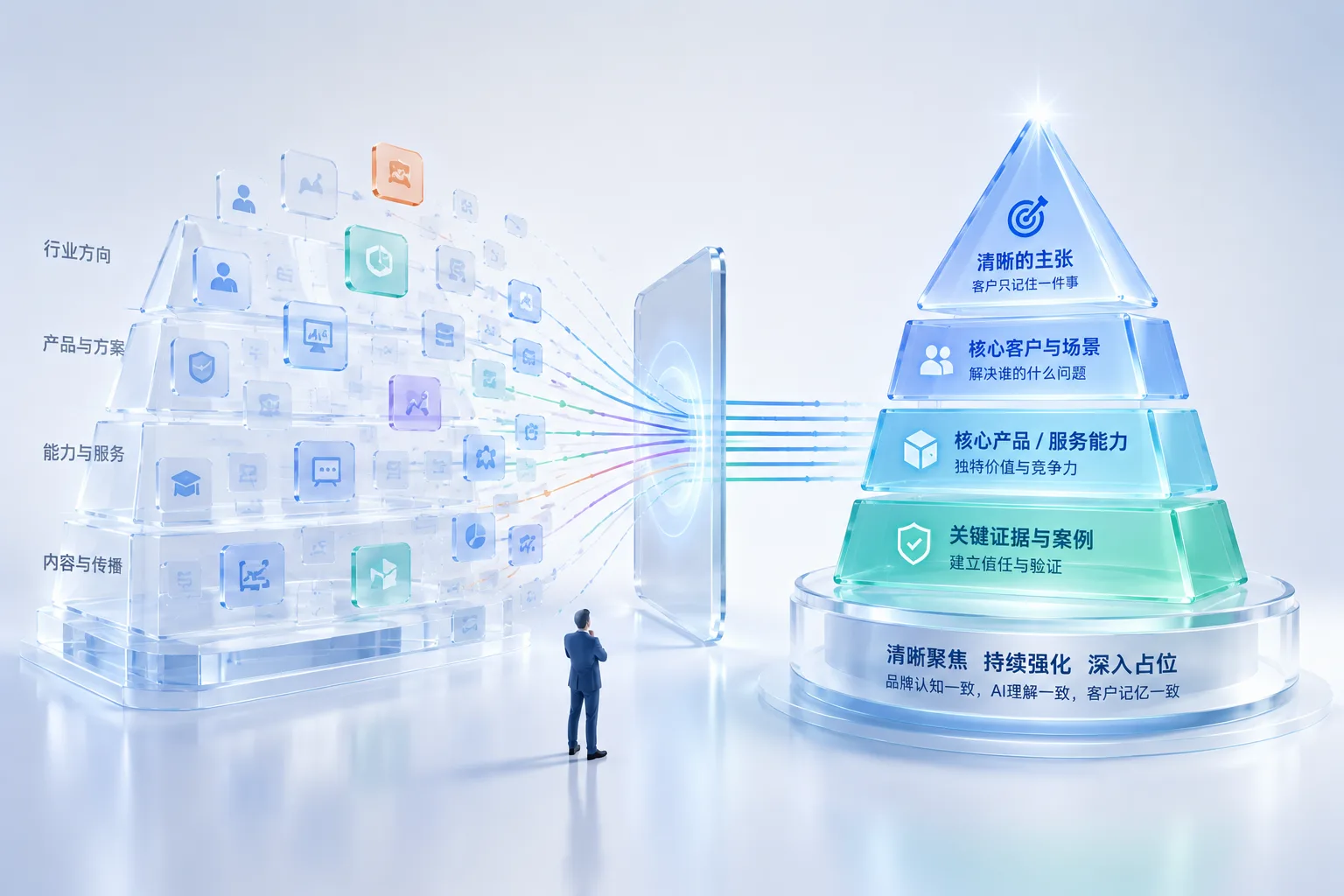 GEO做得越多，ToB企业越不能什么都想占，悦增长GEO服务商，GEO优化, ToB企业GEO, 品牌定位, AI搜索, GEO服务商，配图5