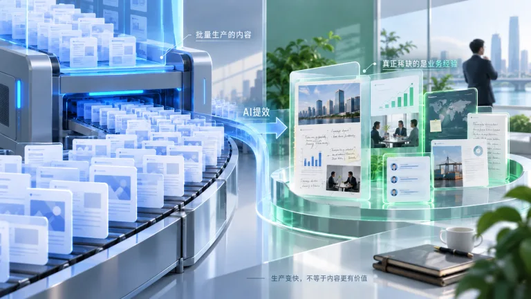AI提效让批量内容生产变快但真正稀缺的是业务经验