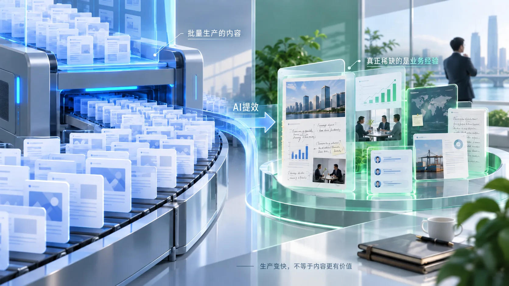 AI提效让批量内容生产变快但真正稀缺的是业务经验