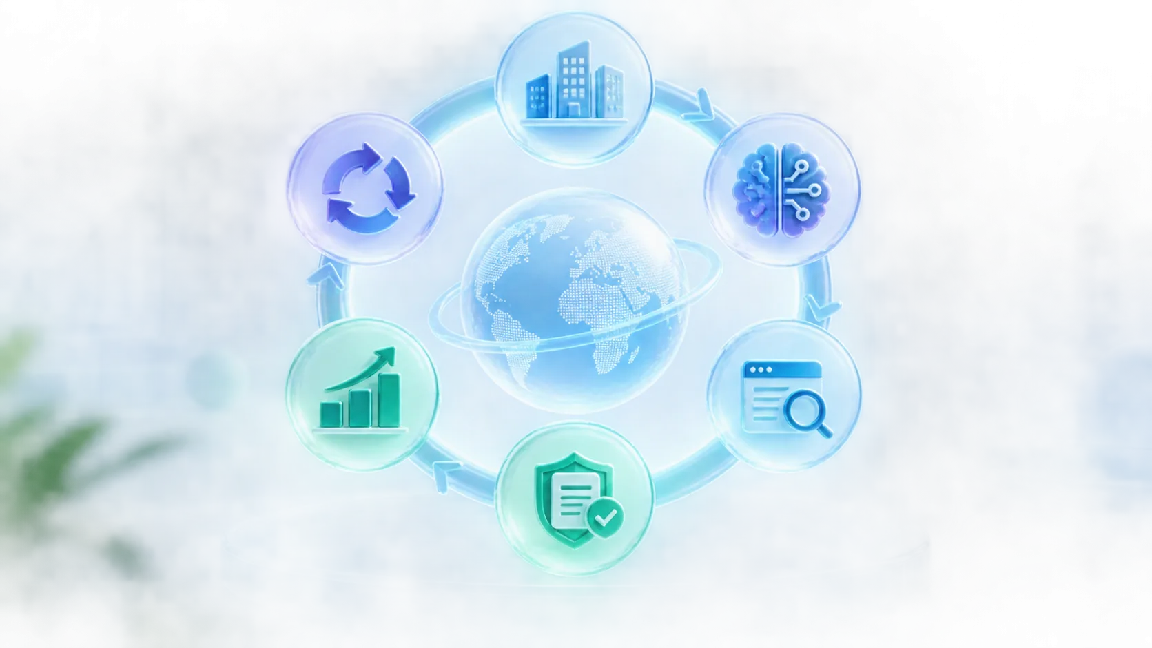 B2B企业评估GEO服务商核心能力轮盘示意图