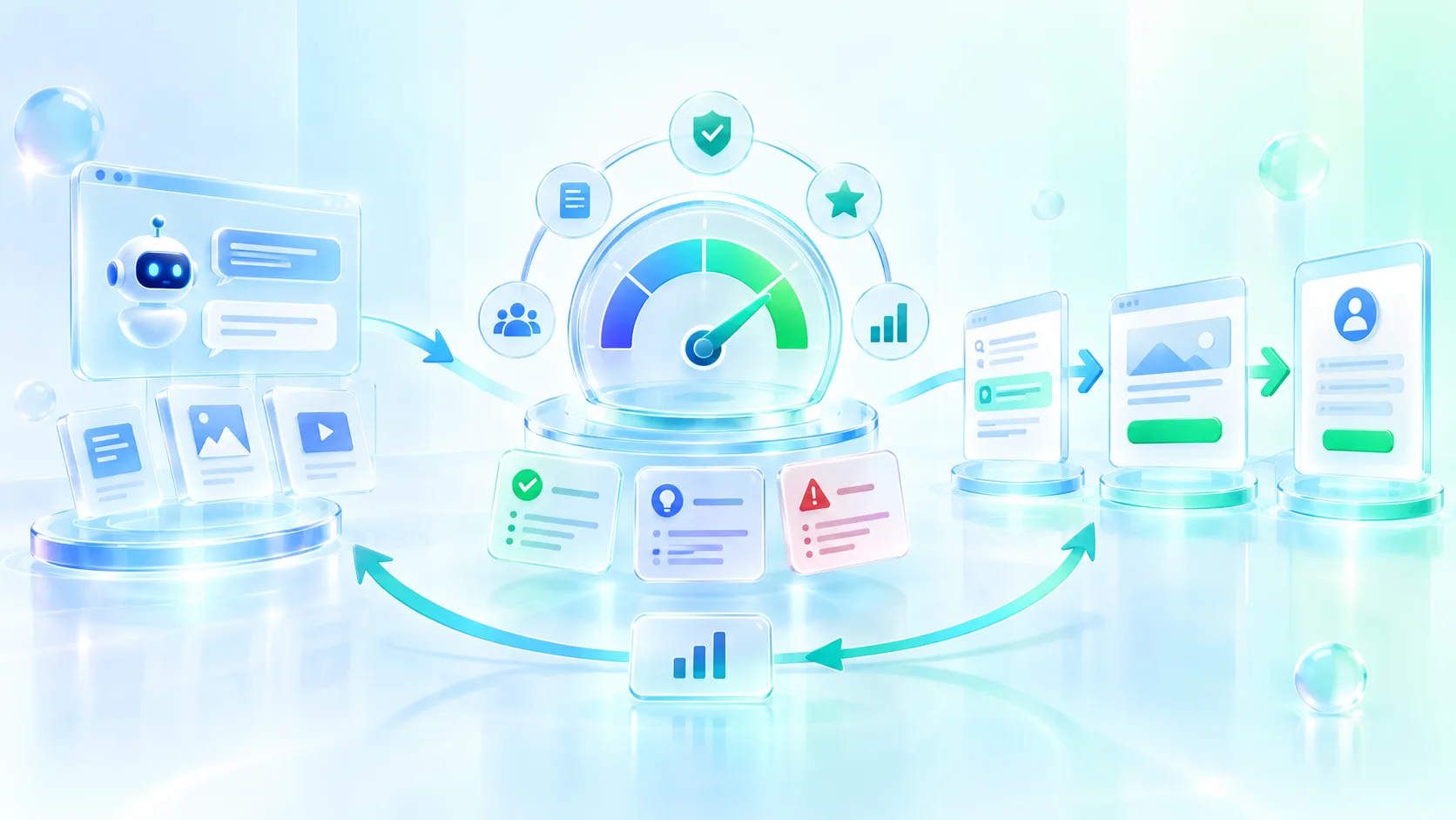 ToB企业GEO服务商AI推荐率和推荐质量判断示意图