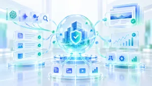 B2B品牌AI搜索优化GEO机构选择示意图
