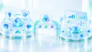 GEO全链路服务商和SaaS工具选择示意图